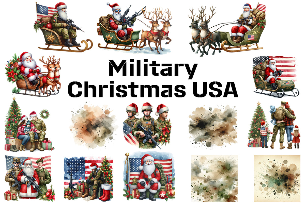 Military Christmas USA, an Illustration by FITALARTSNEDIGI (Photo 4 of 11)