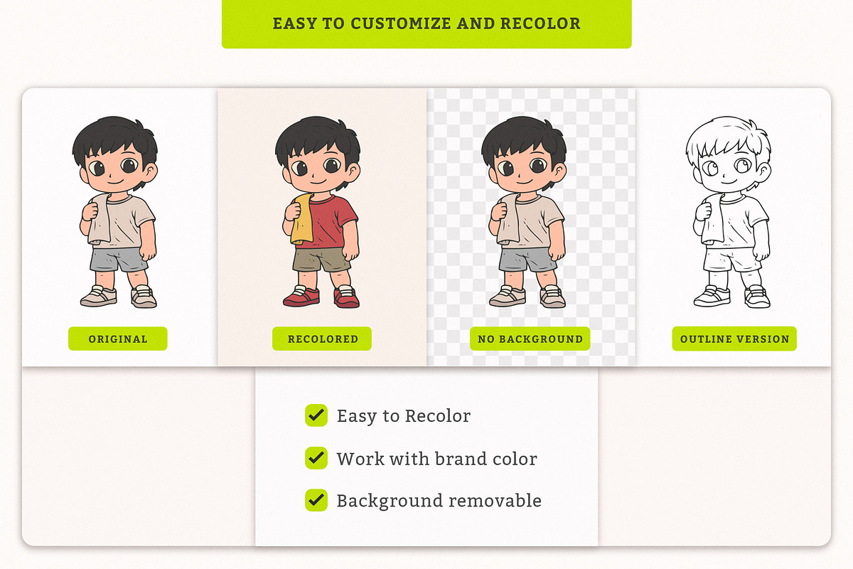Fitness Training Character pack, an Illustration by MEANDSTUDIO (Photo 5 of 5)