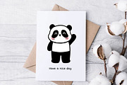 Cute Panda Clipart Set PNG, an Animal Illustration by Nattapohncha (Thumbnail 3 of 3)