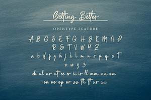 Getting Better - Handwritten Font