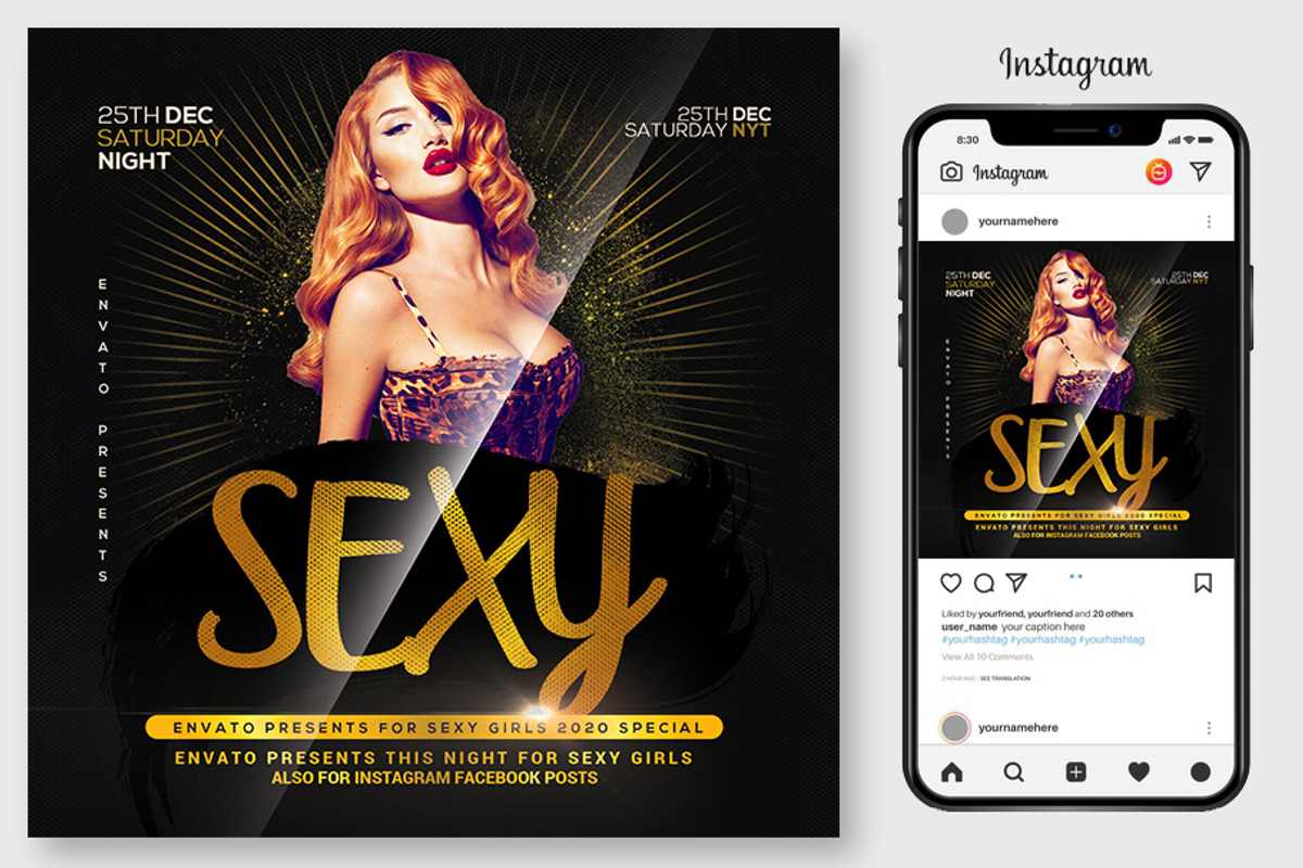 100 Night Club Party Flyers Bundle, a Flyer Template by graphicforest (Photo 72 of 72)