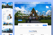 World Travel Web Landing Page, a Landing Page Template by UICreative (Thumbnail 3 of 4)