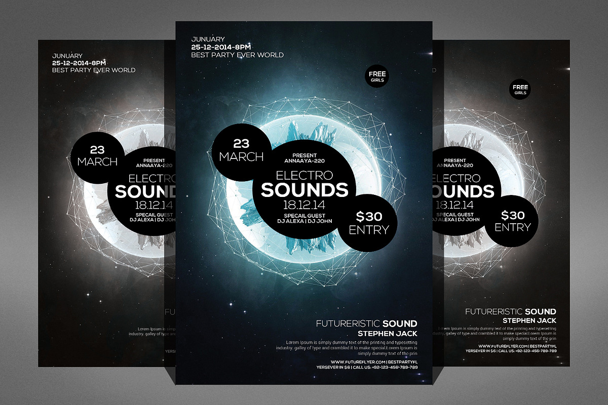 100 Party Flyer Bundle, a Flyer Template by Graphic Templates (Photo 75 of 101)