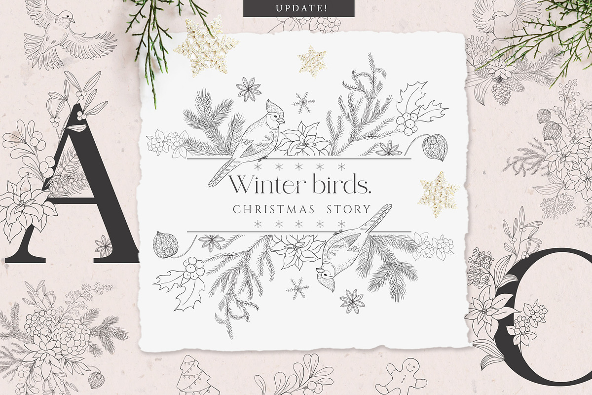 Сool CHRISTMAS Bundle., a Seasonal Illustration by Designwork (Photo 18 of 73)