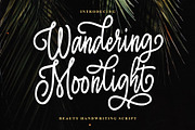 Wandering Moonlight, a Script Font by Damarletter (Thumbnail 1 of 5)