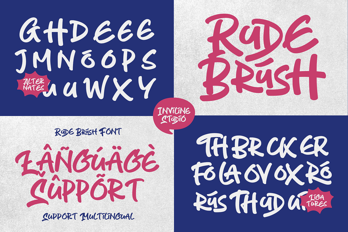 Rude Brush - Tropical Street Energy, a Script Font by Inviline.co (Photo 9 of 10)