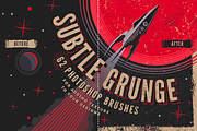 Subtle grunge Photoshop brushes preview 4