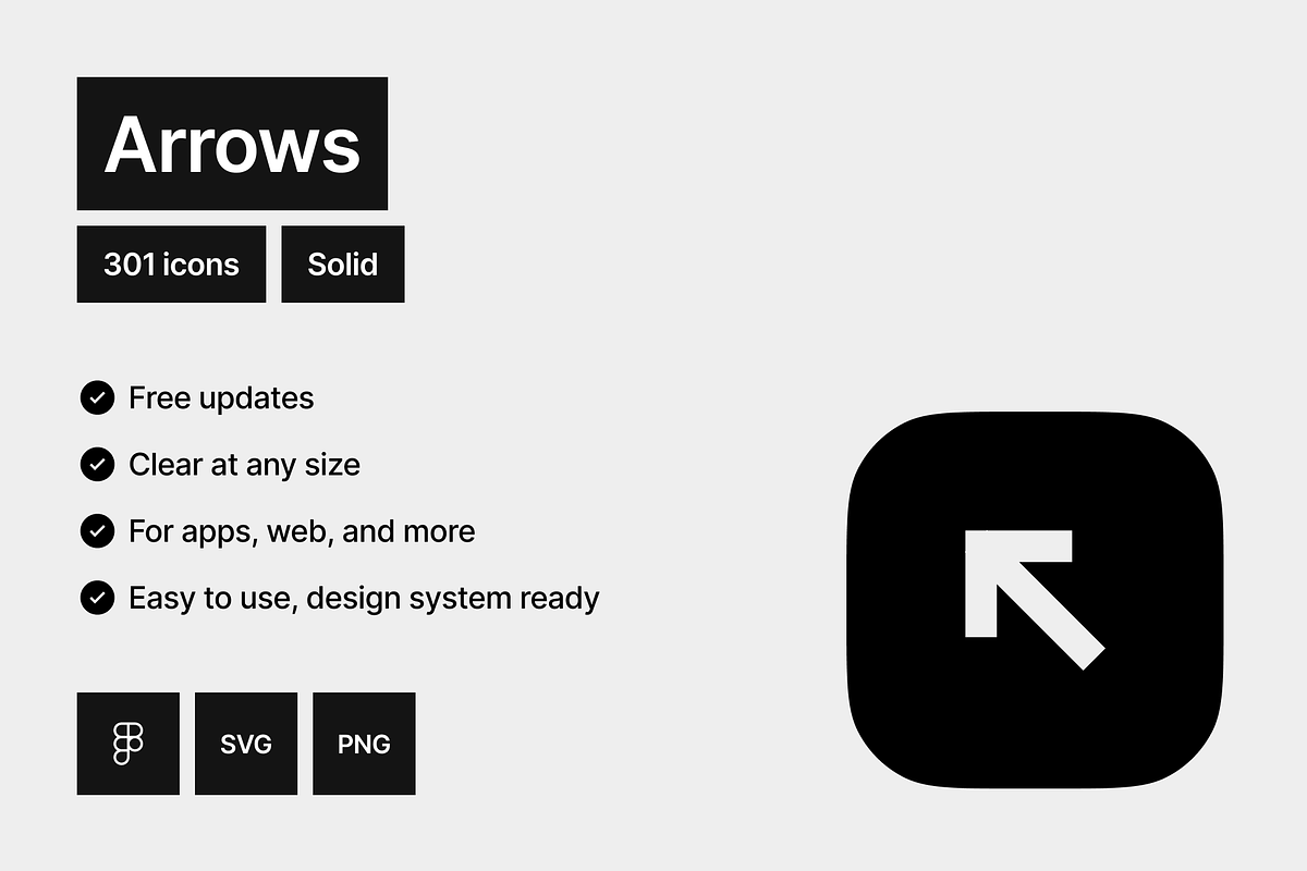 Arrows Solid - 301 icons, a Solid Icon by Pictomate (Photo 7 of 7)