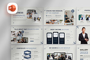 Clean Modern Corporate PowerPoint, a Presentation Template by Digitcase x Wealthwells (Thumbnail 1 of 3)