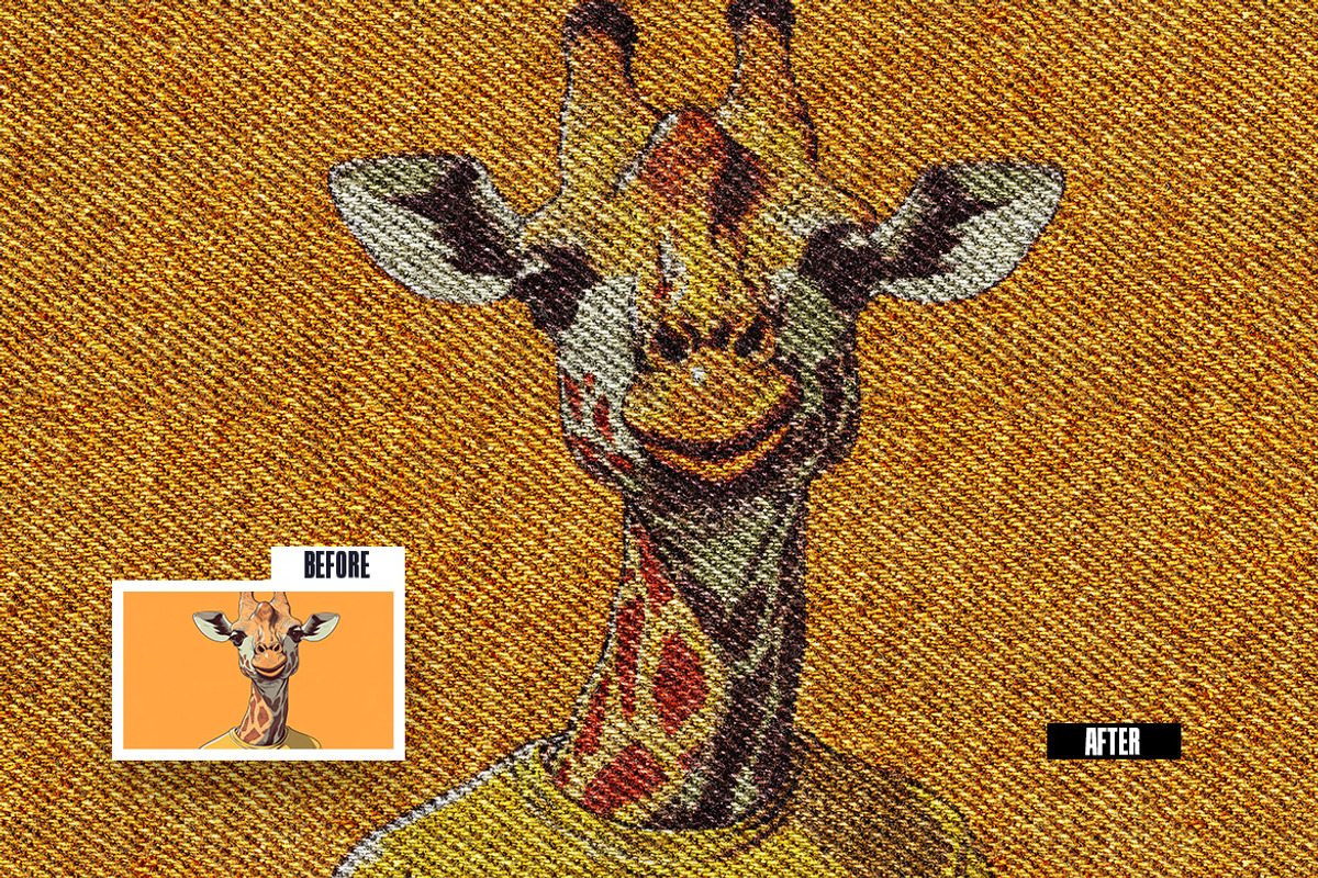 Knitted Fabric Photo Effect, a Layer Style Add-On by iDoodle Studio (Photo 5 of 5)