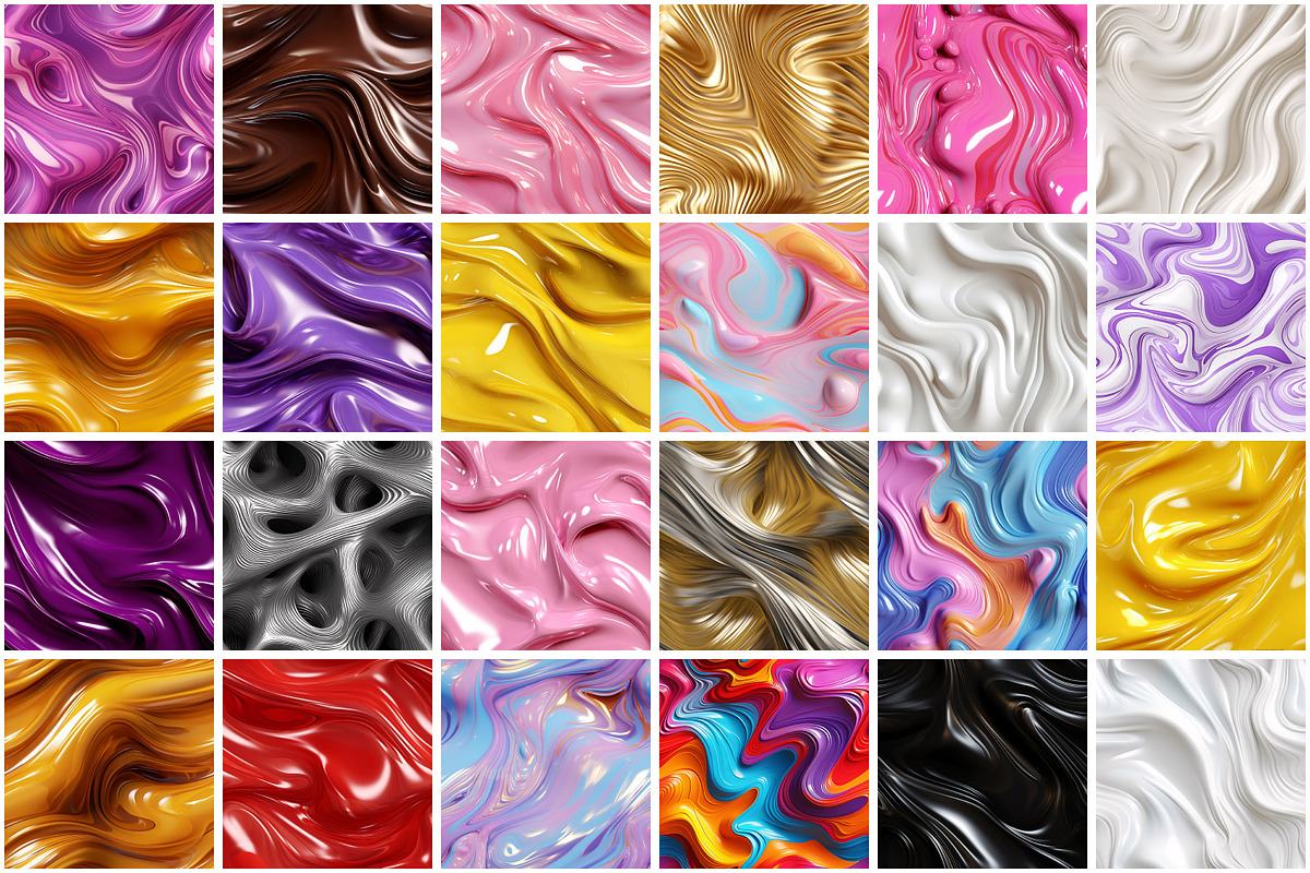3D Liquid Seamless Pattern, a Pattern Graphic by Forhadx5 (Photo 14 of 21)
