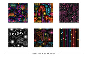 Neon Lights and Signs Retro Art, a Pattern Graphic by karenfoleyphoto (Thumbnail 8 of 9)