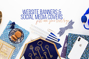 Blue & Navy Styled Office Bundle, a Business Photo by OhTilly (Thumbnail 3 of 6)