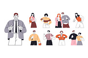 Happy people point at you set, a Person Illustration by PaperTrident (Thumbnail 1 of 12)