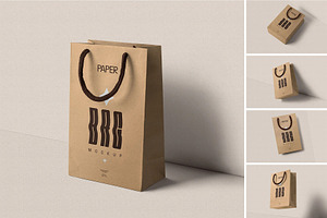 Paper Bag MockUp, a Packaging Mockup by megostudi0