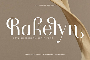 Rakelyn Stylish Modern Serif Font