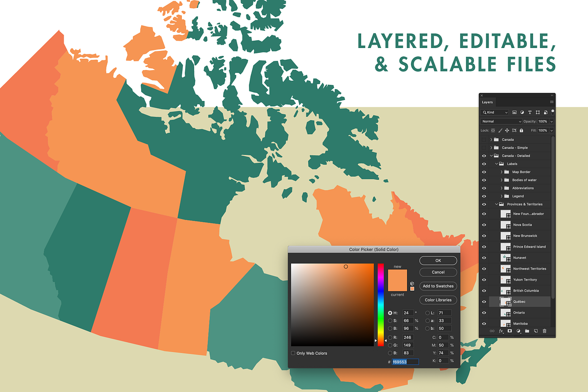 Canada Vector Map, a Graphic by Ben Buysse (Photo 3 of 4)