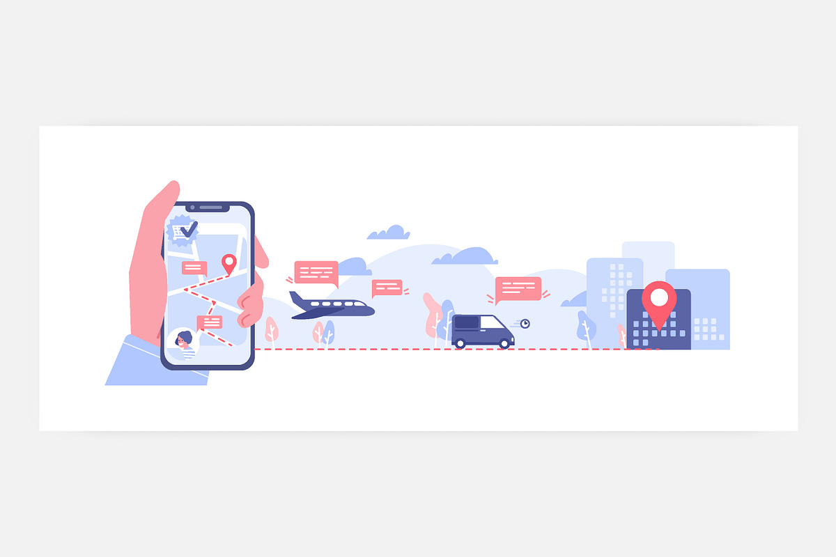 Order delivery online tracking, a Technology Illustration by Good Studio (Photo 1 of 3)