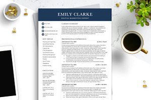 Modern Resume Template CV Word