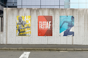 Poster Urban Street Mockup - PSD