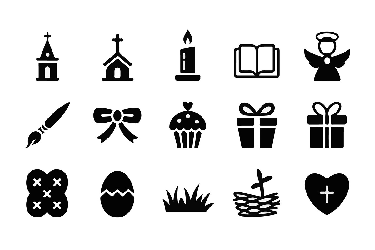 Easter Icon Set, an UI Kit Template by MightyDesign (Photo 3 of 6)