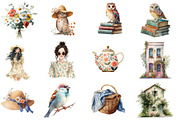 Whimsical Cottagecore Clipart, an Illustration by Designworld (Thumbnail 2 of 5)