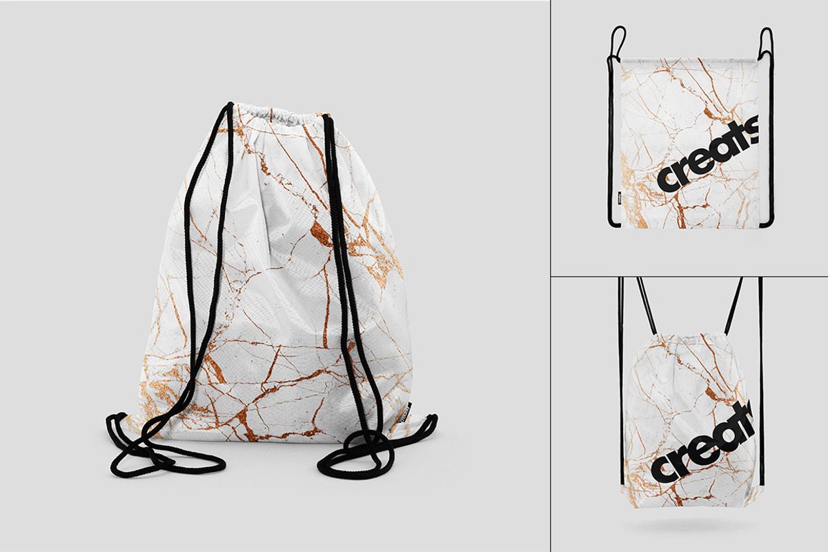 Drawstring Bag Mockup Set, a Product Mockup by Creatsy (Photo 3 of 8)