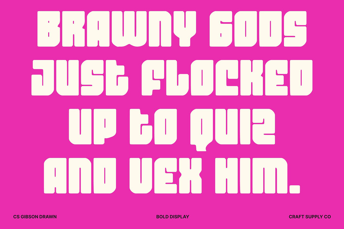 CS Gibson Drawn, a Sans Serif Font by Craft Supply Co. (Photo 6 of 8)