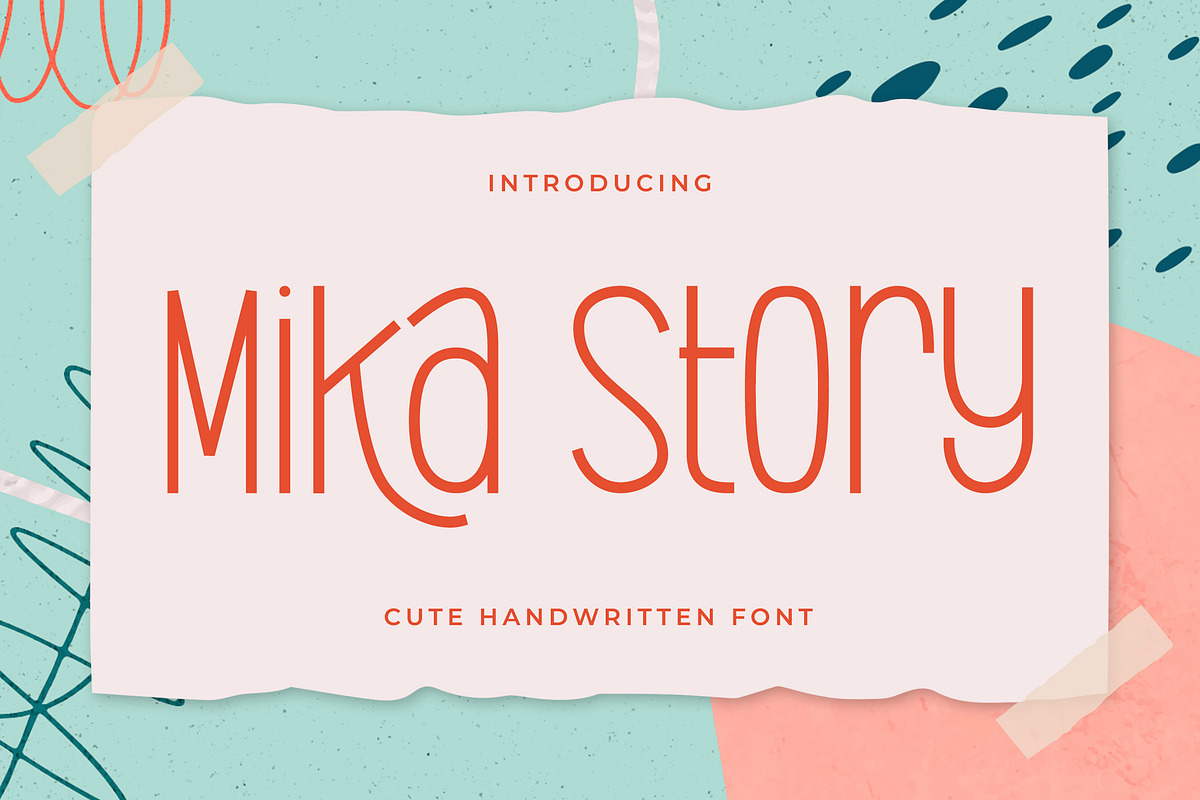 Mika Story - Cute Handwritten Font, a Handwritten Font by Typefactoryco (Photo 1 of 9)