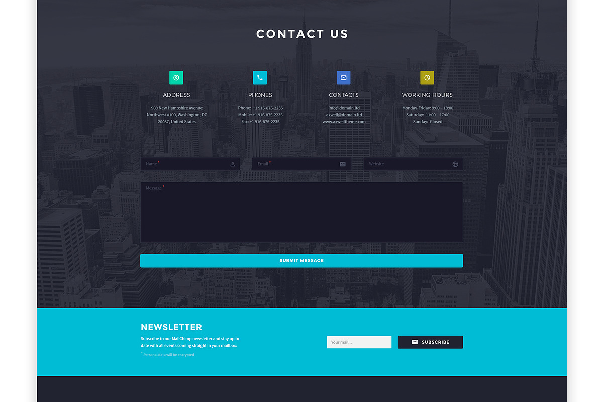 Axwell - Digital Agency PSD Template, a Websites & App Template by Spartak Vee (Photo 10 of 10)