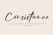 Consistance Bold Signature Script, a Script Font by Haksen (Thumbnail 1 of 9)