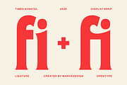 Times Avental Font, a Serif Font by Marvadesign (Thumbnail 8 of 12)