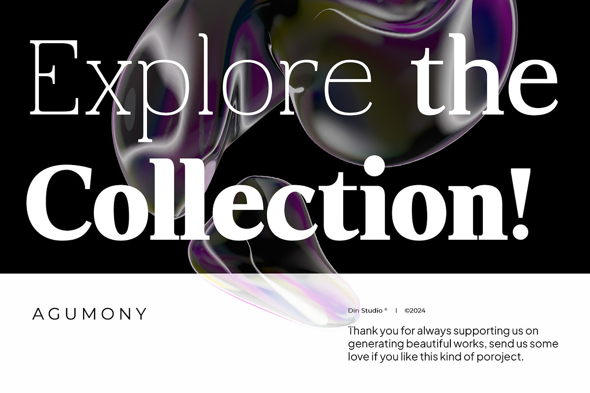 Agumony, a Sans Serif Font by din-studio.com (Photo 13 of 13)
