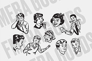 Vintage 50s Ad Bundle, an Illustration by FM Era Studio (Thumbnail 1 of 2)