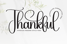 Thankful | Script Font