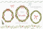 Watercolor Christmas Floral Bows, a Decorative Illustration by Grace Noboa Illustrations (Thumbnail 8 of 24)