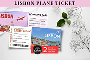 Lisbon Boarding Pass Template, a Card Template by Snapybiz (Thumbnail 3 of 10)