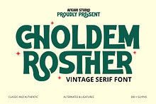 Choldem Rosther - Vintage Serif Disp
