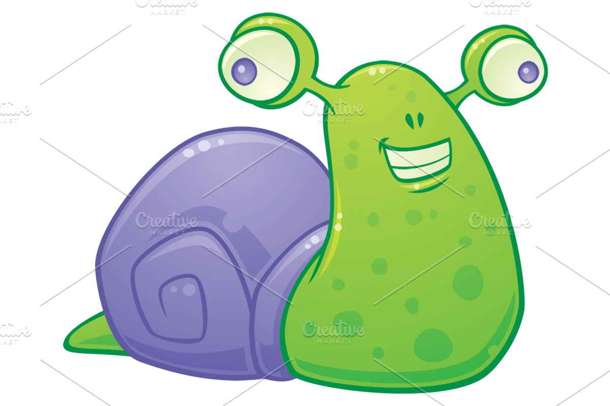 Snail Cartoon, an Animal Illustration by Schwegel Illustration