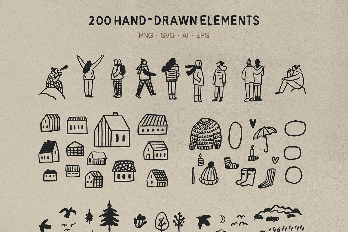 Slow Living Illustrations, an Object Illustration by happpydesign (Photo 7 of 14)