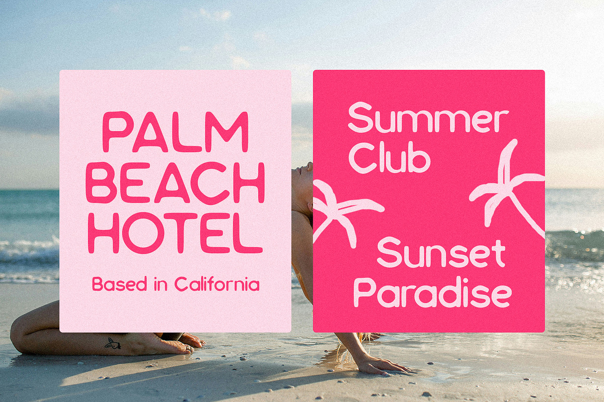 Summer Paradise Vintage Sans Serif, a Sans Serif Font by Schrifted Type (Photo 3 of 8)