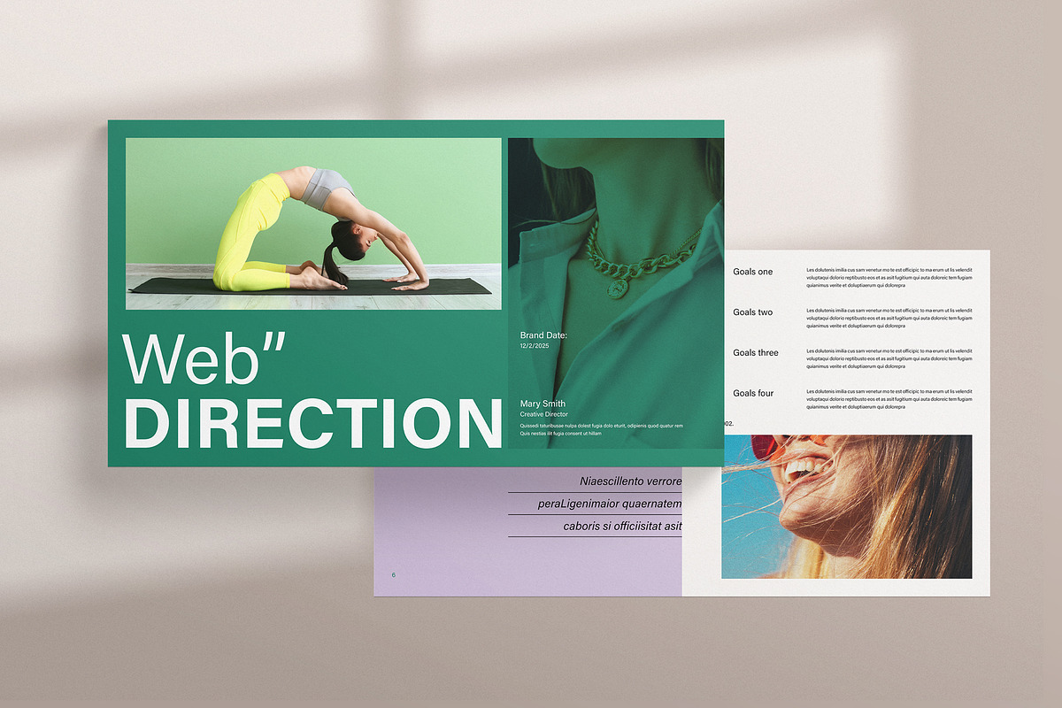 Web Direction Presentation Template, a Presentation Template by ...