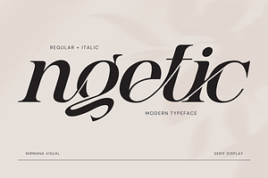 Ngetic Modern - Branding Logo Font