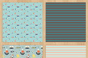 Nautical Paper Pack, a Pattern Graphic by Zlatoena Clipart (Thumbnail 2 of 4)