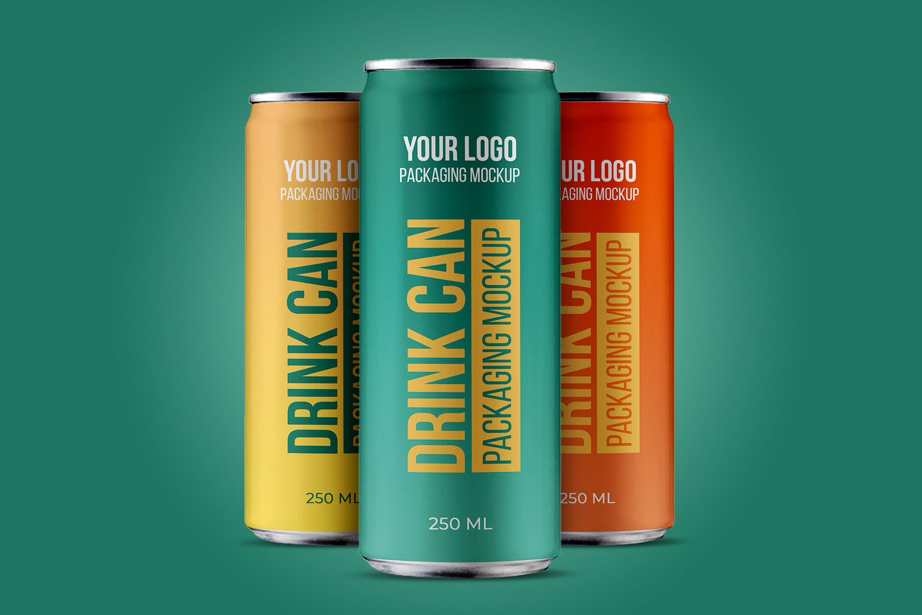 Drink Can Packaging Mockups, a Packaging Mockup by Rafoz