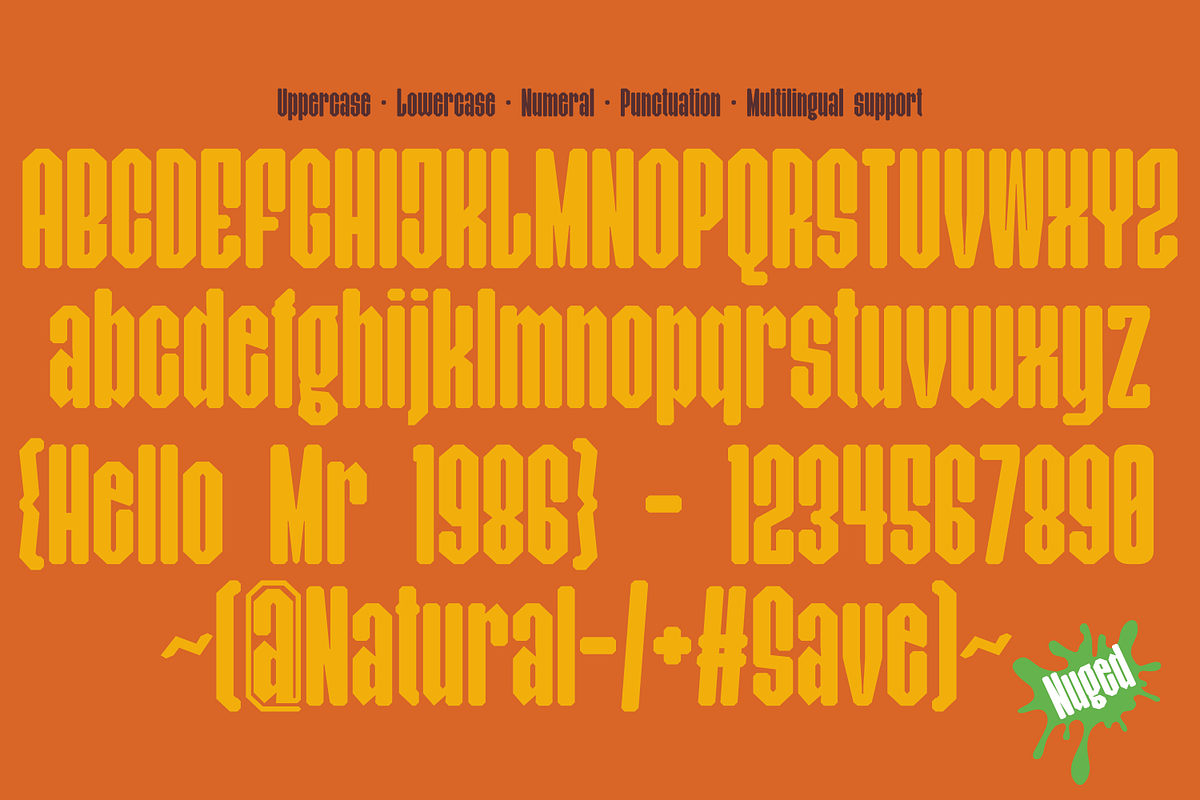 Nuged, a Sans Serif Font by Linecreative (Photo 5 of 7)