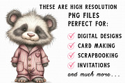 Whimsical Valentine Panda Clipart Se, an Illustration by Libby Wishes (Thumbnail 4 of 6)