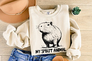 Capybara Spirit Animal PNG, an Illustration by SharpMarketplace (Thumbnail 8 of 9)