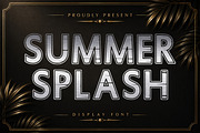 Summer Splash – Bold Outline, a Sans Serif Font by Limited.studio (Thumbnail 1 of 6)