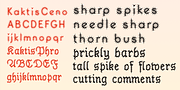 Kaktis, a Handwritten Font by Ingrimayne Type (Thumbnail 2 of 5)